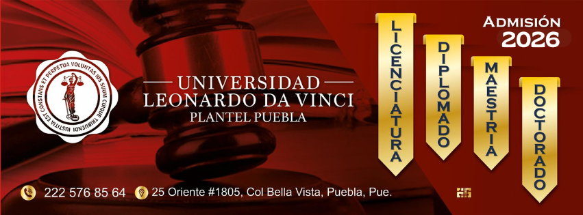 Portada Universidad Leonardo Da Vinci Plantel Puebla